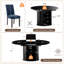 Ensemble de table et de chaises de salle à manger extensibles modernes pour 4 à 6 personnes avec rangement dissimulé-822532361-825260857-825260862