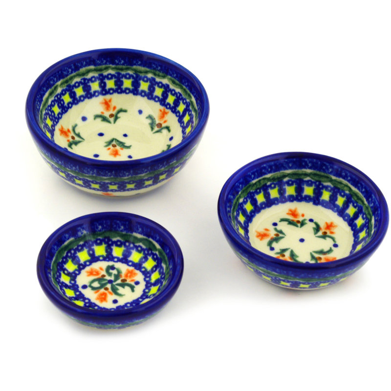 Cocentric Tulips Stoneware Rice Bowl
