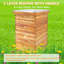  Ensemble de boîtes en bois Langstroth Beehive avec 2 boîtes profondes et 3 moyennes