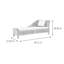 Chaise longue rembourrée Home Natural-100940554