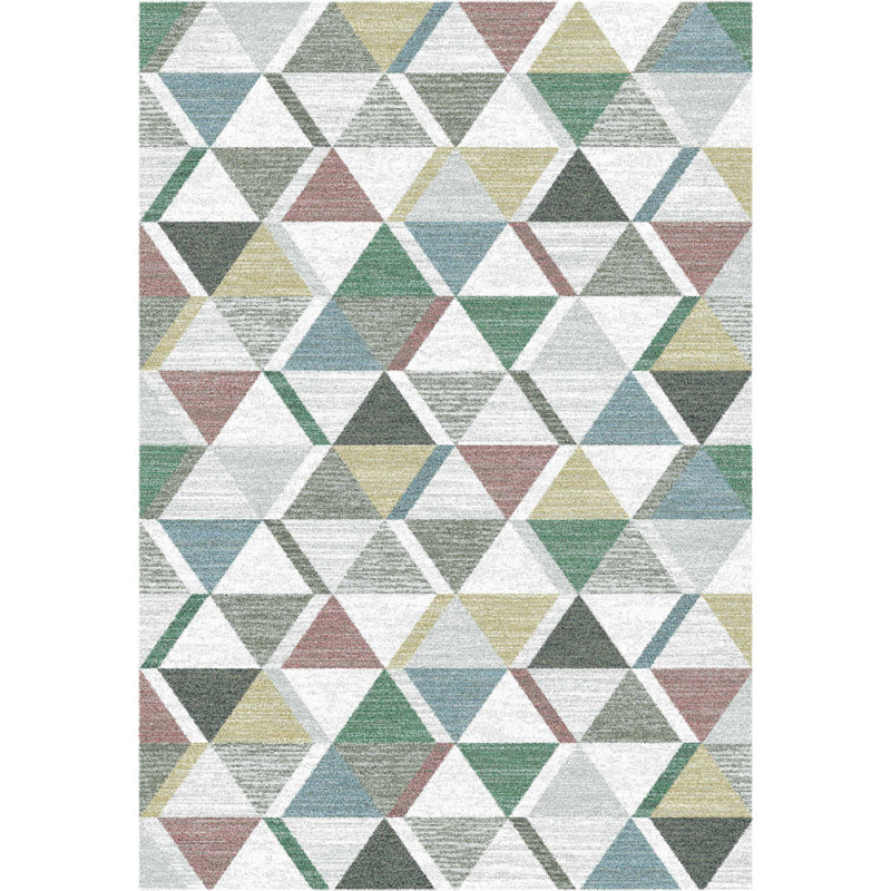 Adame Geometric Area Rug, Rectangle 80 x 150cm