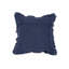Coussin décoratif en lin avec bords et franges travaillés à la main | 22 po x 22 po-112777848
