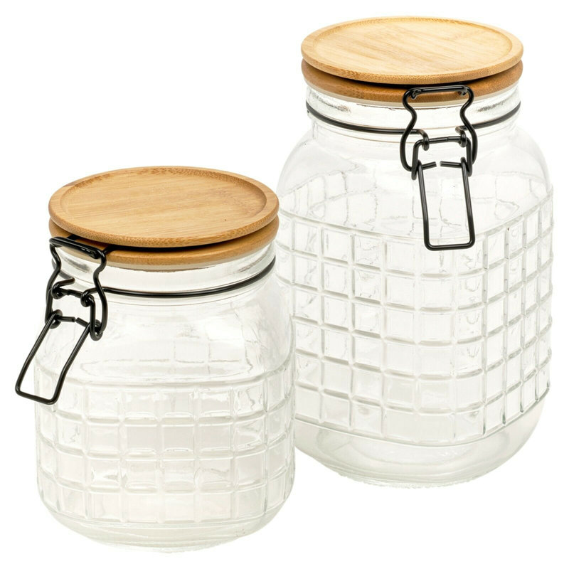 Glass Canister - Set of 2