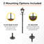 No Wiring Required Baytown Solar Lamp Post with EZ Anchor-930830287