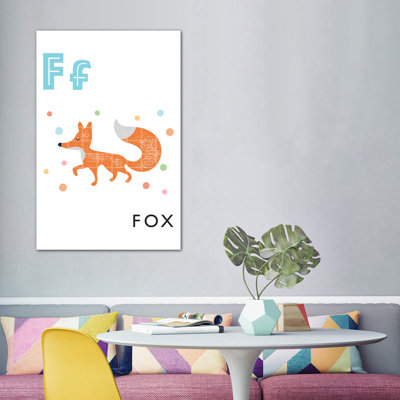 Alphabet Flash Cartes F - impression d'art graphique