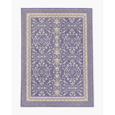Tapis de chaise rectangulaire à poils courts Rao