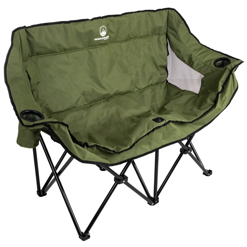 Fauteuil de camping double Wakeman, Vert olive