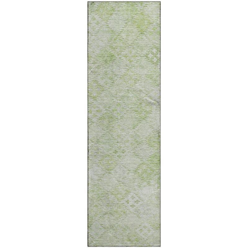 Premium Machine Washable Janicki AMF1081 Geometric Rug, Runner 2'3" x 7'6"