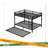 Metal Bunk Bed With Trundle, Black-1595695048
