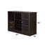 De rangement à vin avec portes - Couleur - Bureau de rangement dissimulé fonctionnel pour votre salle à manger