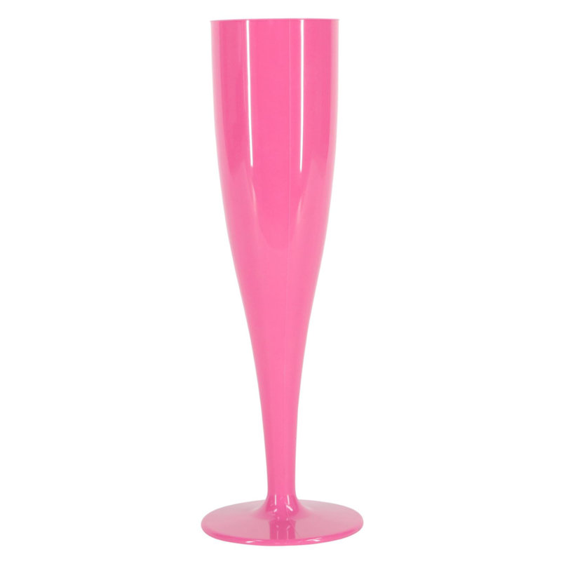 175ml Polystyrene With A Biodegradable Additive Flute, Pink, 50