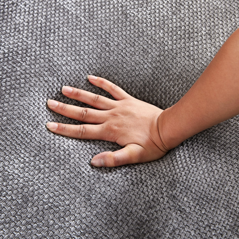 Fauteuil de 55 po en chenille grise, lit moelleux moderne avec pivot à 360 degrés pour le salon, la chambre à coucher, le salon, la zone de projection, le canapé-lit à installation facile, chambre, gris, rotatif, assemblage