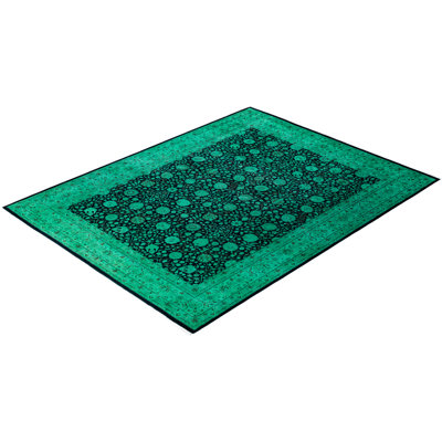 Tapis moderne et contemporain en laine noué à la main 9 pi 2 po x 11 pi 10 po Collett