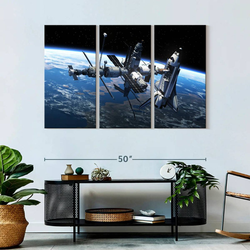 'Space Station, 32" H x 50" W