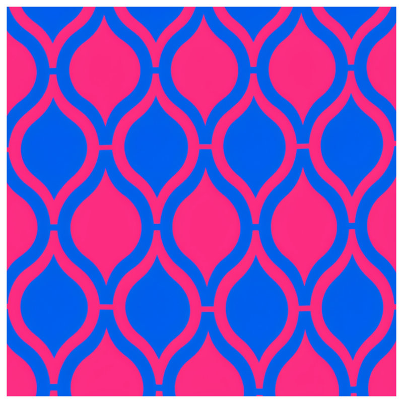 Rideaux de douche rose et bleu, 70in W x 93in H