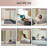 Emonie Adjustable Bed Wedge Pillow for Leg Elevation and Knee/Foot Surgery Recovery-891515355