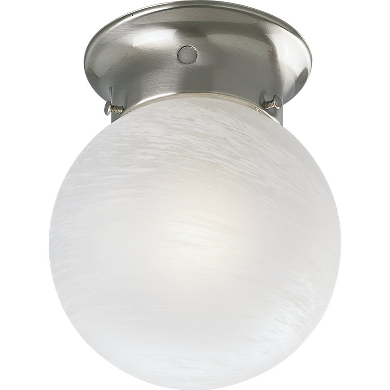 Plafonnier encastré sphérique simple 1 lumière 6 po Ismenia