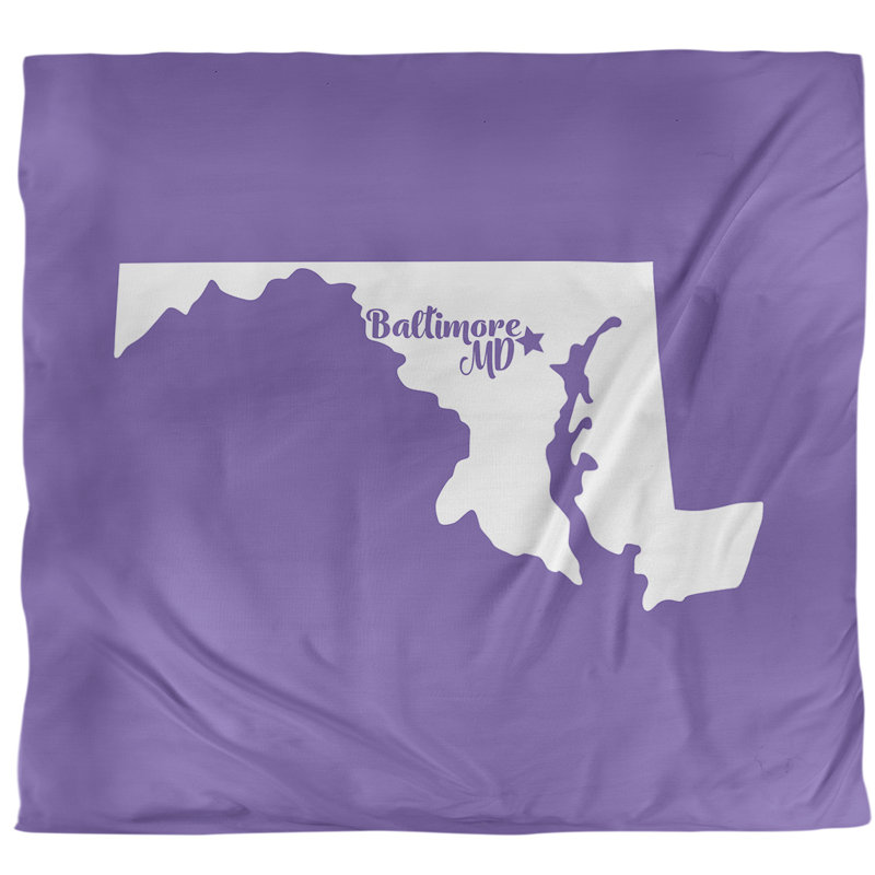 Housse de couette simple baltimore Maryland, Housse de couette pour très grand lit, Mauve, Microfibre