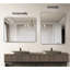 24 po x 36 po, rectangulaire, miroir de salle de bain argenté, 4 mm, installation facile, argent rectangulaire, salle de bain, verre trempé, alliage de rouille