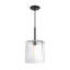 Luminaire suspendu géométrique 1 lumière Allenhurst 60 watts avec abat-jour en verre transparent-1663661443-1663661440
