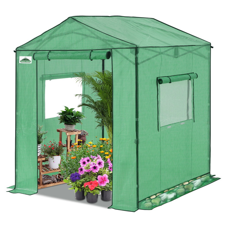 Serre escamotable portative 6x6, Vert