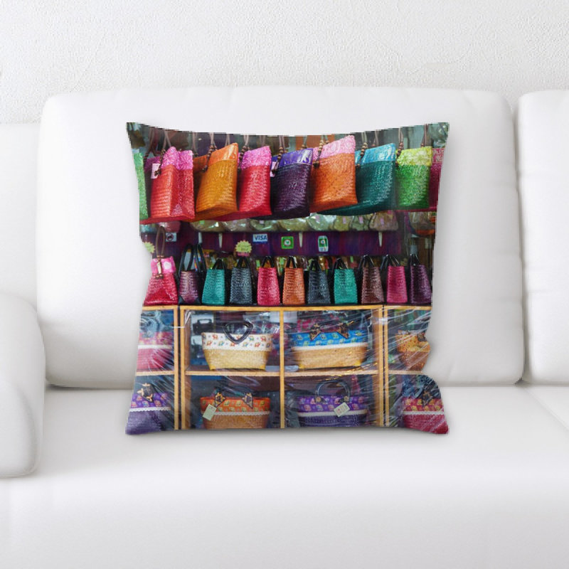 Microsuede Reversible Throw Pillow