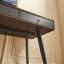 Bureau Mid-Century, bureau d'écriture moderne avec tiroirs, bureau d'ordinateur multifonctionnel