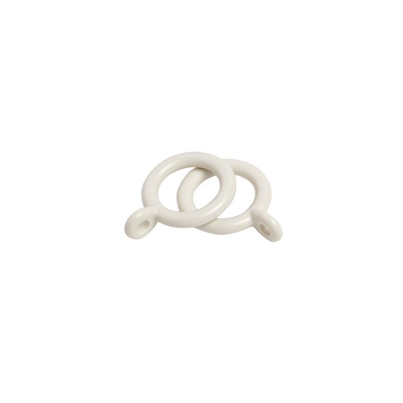 Jetta 6.86cm Curtain Rings, Cream, 17mm Internal Diameter