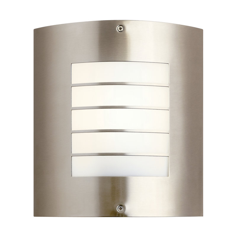 Warner 1 - Ampoule d'extérieur à cloison, Nickel brossé