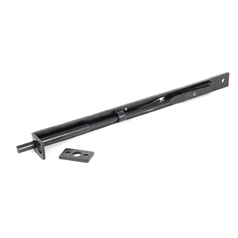 Flush Slide Door Bolt, Black