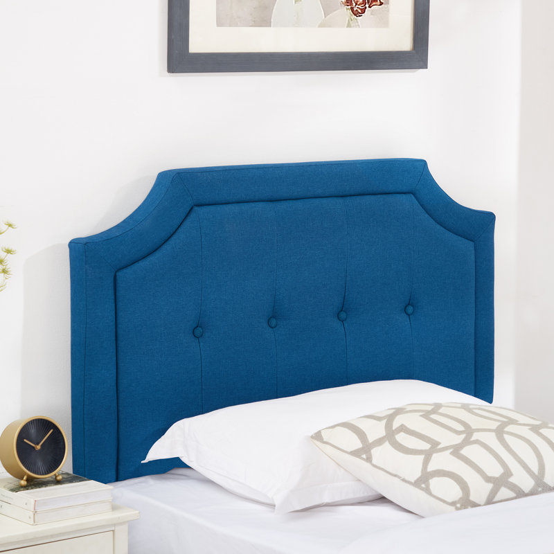 Tête de lit tapissier Kempst, Simple, Bleu