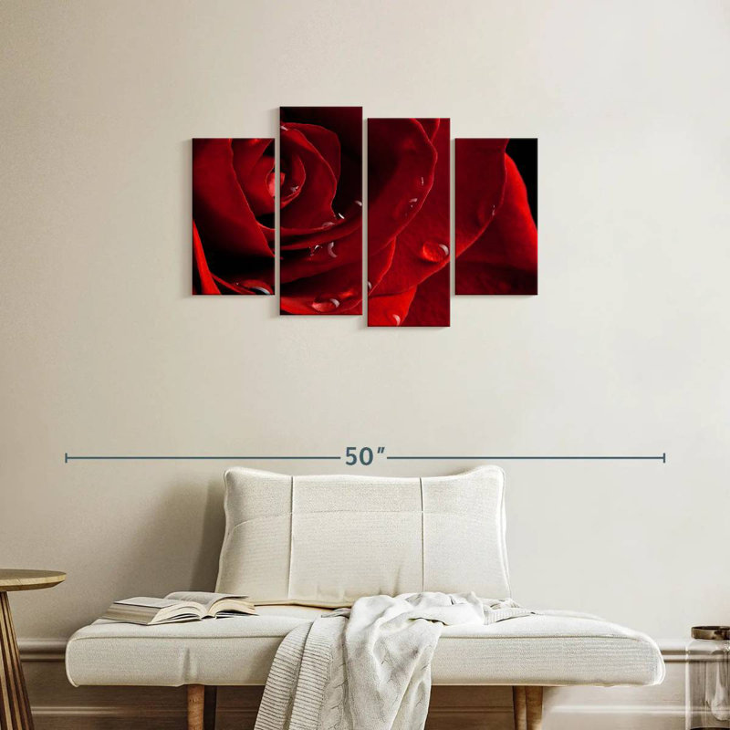 Harnek Fresh Red Rose, 22" H x 36" W