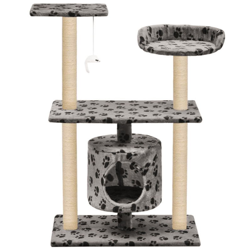 Dobson 94.8cm H Cat Tree, Gray/Beige