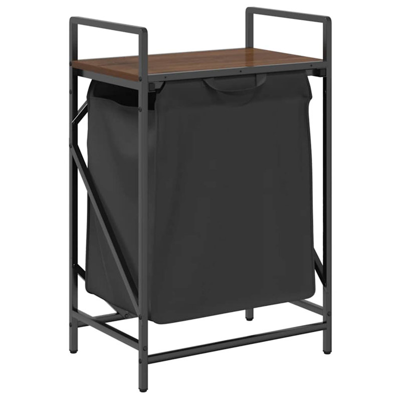 Laundry Cart, Dark Brown
