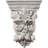 Endurathane Leaf Bunch Corbel, 6 1/4"W x 2 7/8"D x 8 1/4"H, Factory Primed