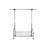Chrome Metal Clothes Rack Extendable Bar