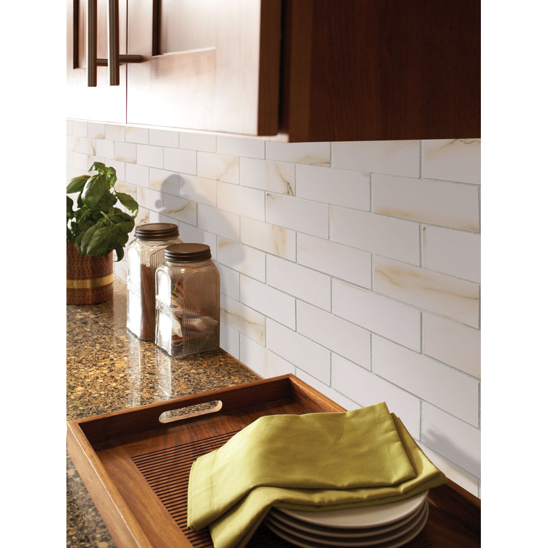 Azira 3 in. x 18 in. Polished Porcelain Bullnose Tile Trim, Nevara
