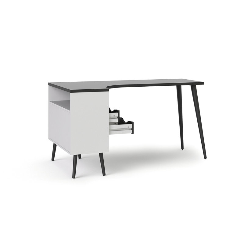 Bosworth L-Shape Desk, Black