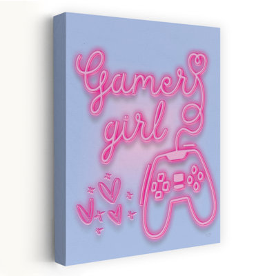 Art contemporain abstrait Gamer Girl Glow