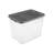 Sterilite 108 Qt Modular Stacker Box, Stackable Storage Bin, Lid, Heavy Duty Latches, Container