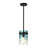 Levona 1-Light Kitchen Island Pendant, Hand-Blown Gradient Blue Water Glass, Height Adjustable-1352255197-1359453733