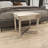 Leather Cowhide Accent Stool with Stainless Steel Base