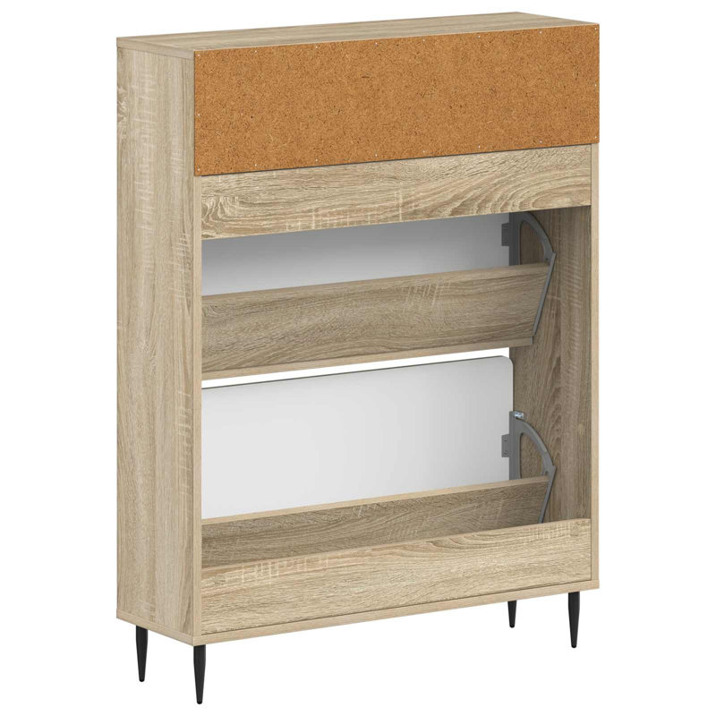 Shoe Storage, 103 cm H x 78 cm W x 24 cm D, Sonoma Oak