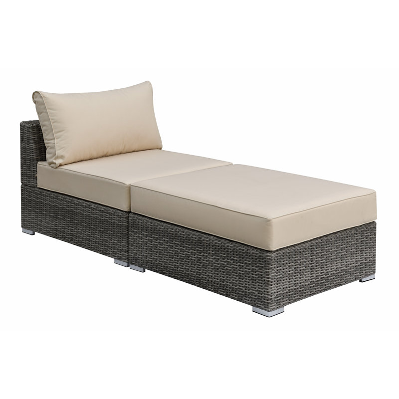 Canapé modulaire Godding, 100 % polyester brun clair