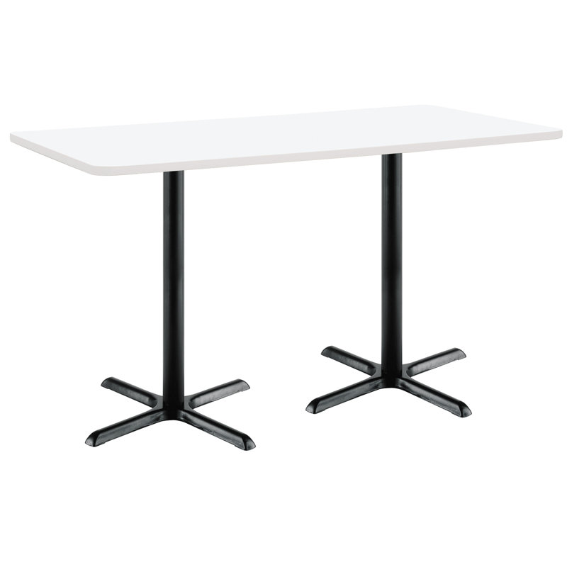 Mode Breakroom Table, Designer White, 42" H x 72" L x 36" W