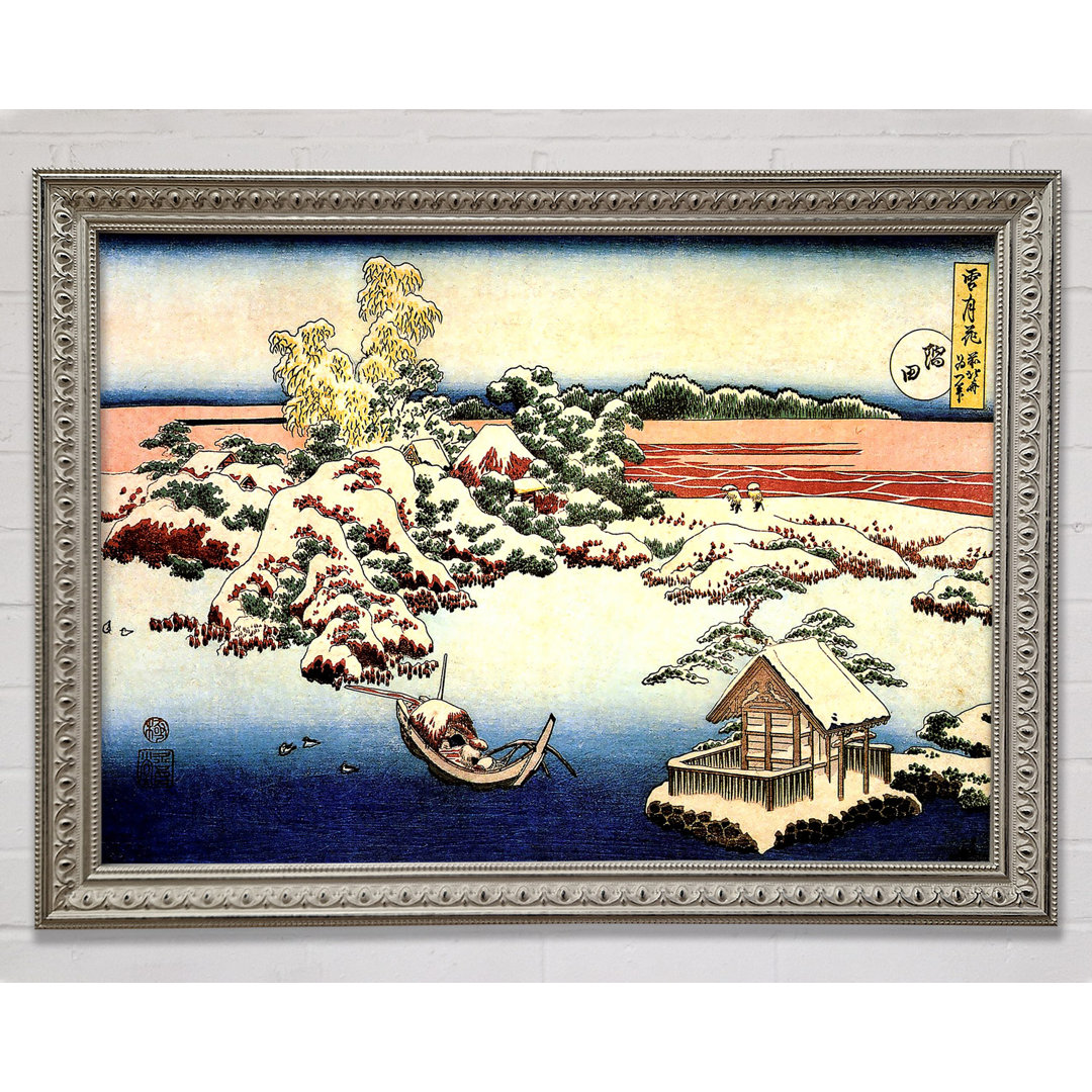 Hokusai Winterlandschaft von Suda - Druck