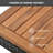 5-Piece Outdoor Acacia Wood Bar Height Table And Four Stools With Cushions, Garden PE Rattan Wicker Dining Table, High-Dining Bistro Set, All-Weather Patio Furniture