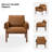 Anneluise Faux Leather Armchair-1308586862