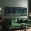 «Moody Night Forest», art mural chambre à coucher bleu marine, impression numérique sur toile giclée sur toile-111654053-111654055