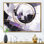 «Mauve noir aux multiples facettes tourbillonnantes» - art mural sur toile Cubism